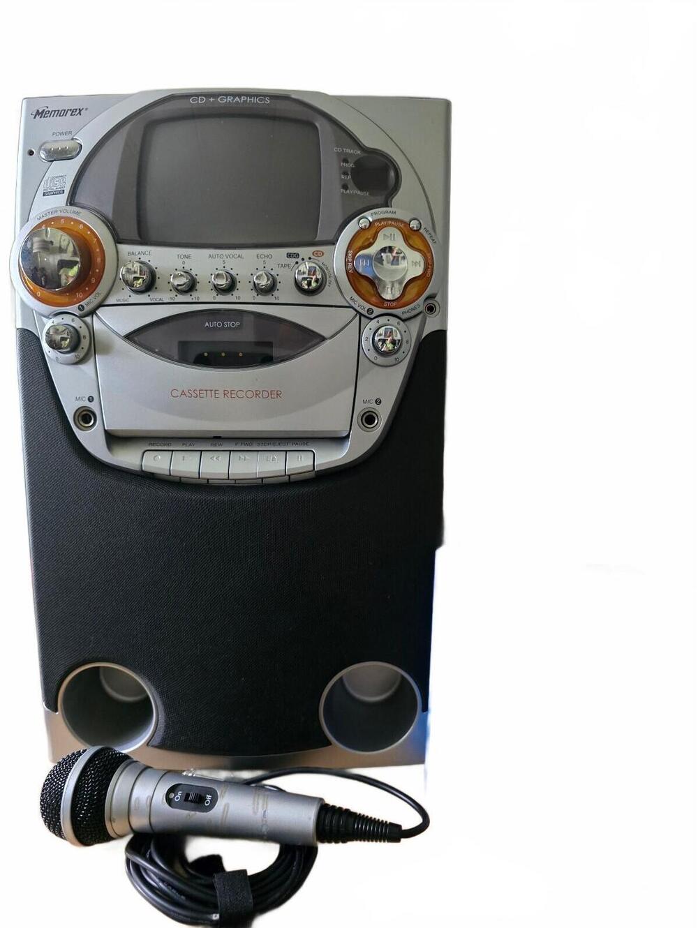 Memorex CD+Graphics Karaoke System with Party Tyme Tween Mega Pack 1 CD Set and